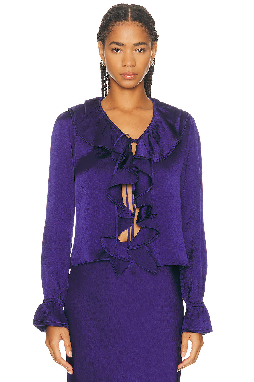 Dream Souvenir Flounce Blouse