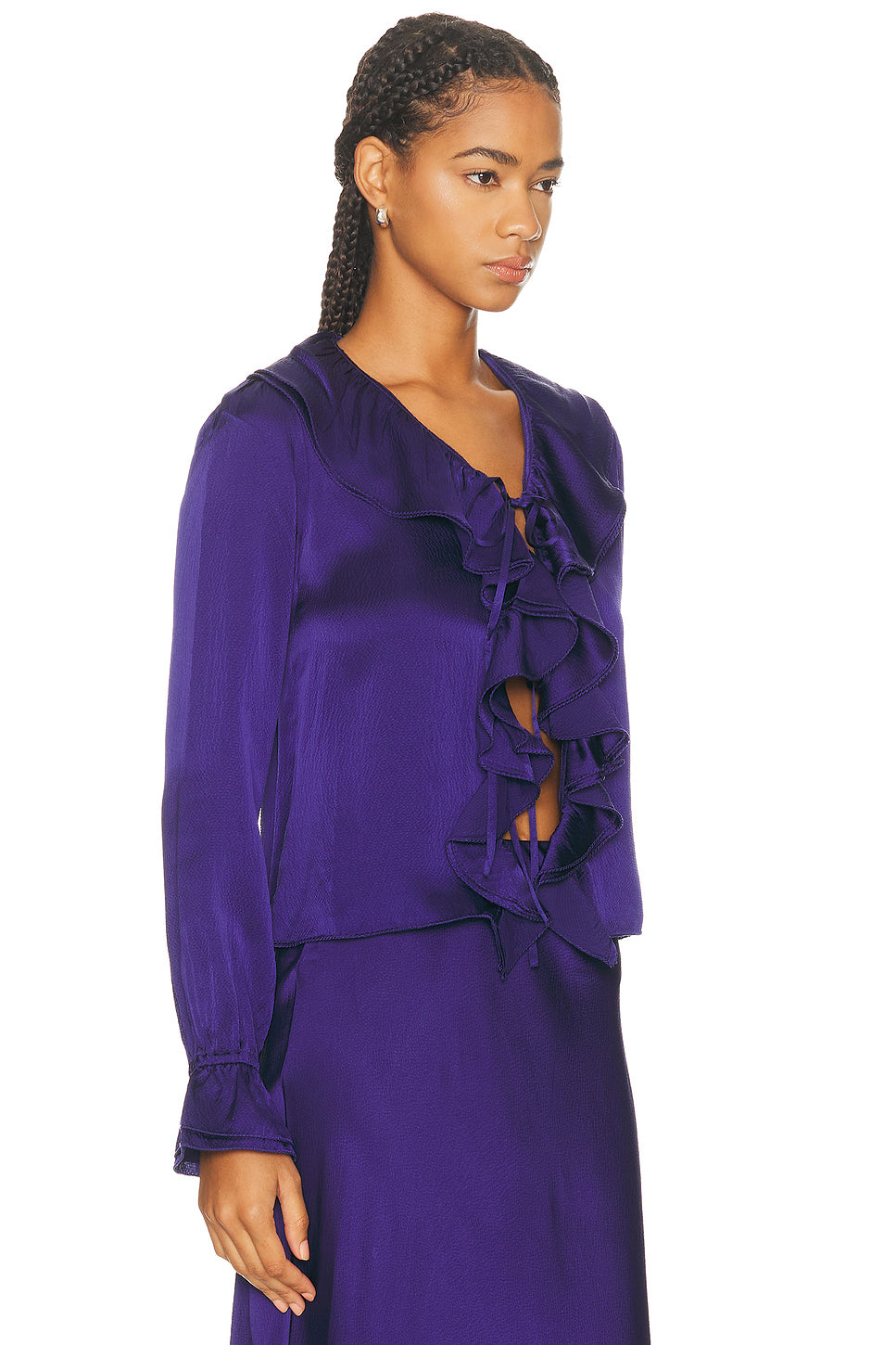 Dream Souvenir Flounce Blouse