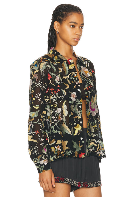 Heirloom Floral Long Sleeve Shirt