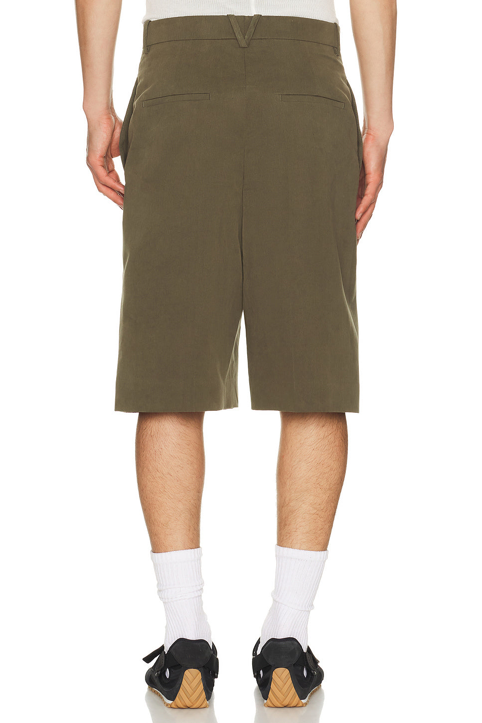 Cotton Silk Crinkled Toile Shorts