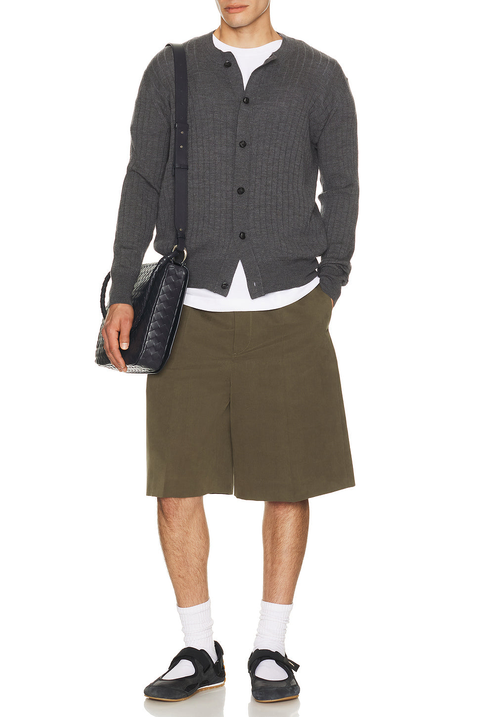 Cotton Silk Crinkled Toile Shorts