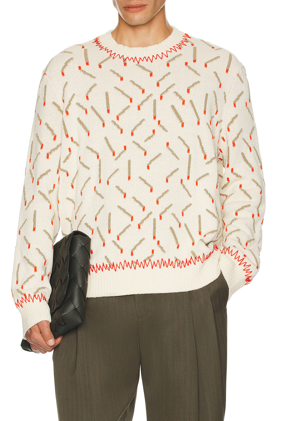 Cotton Jacquard Matches Sweater