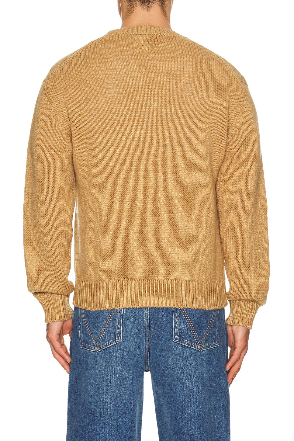 Cashmere Off Gauge V Neck Sweater