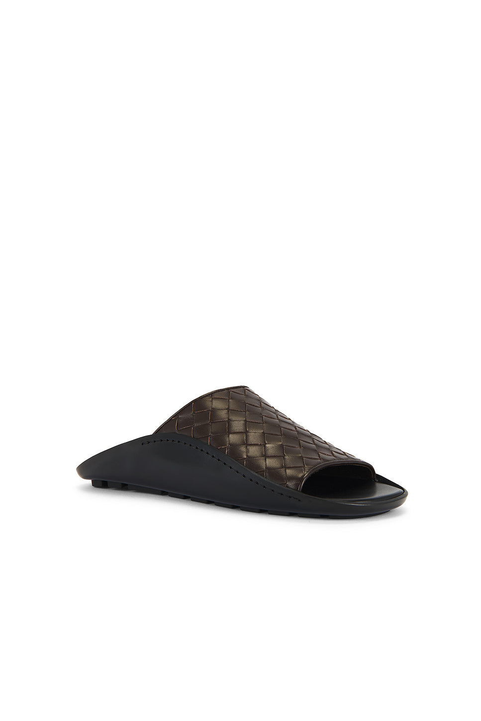 Nappa Opaque Weave Mule Sandal