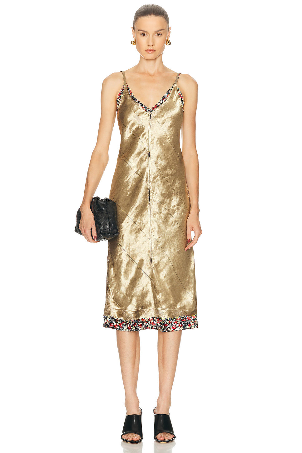 Liquid Metal Charmeuse Dress
