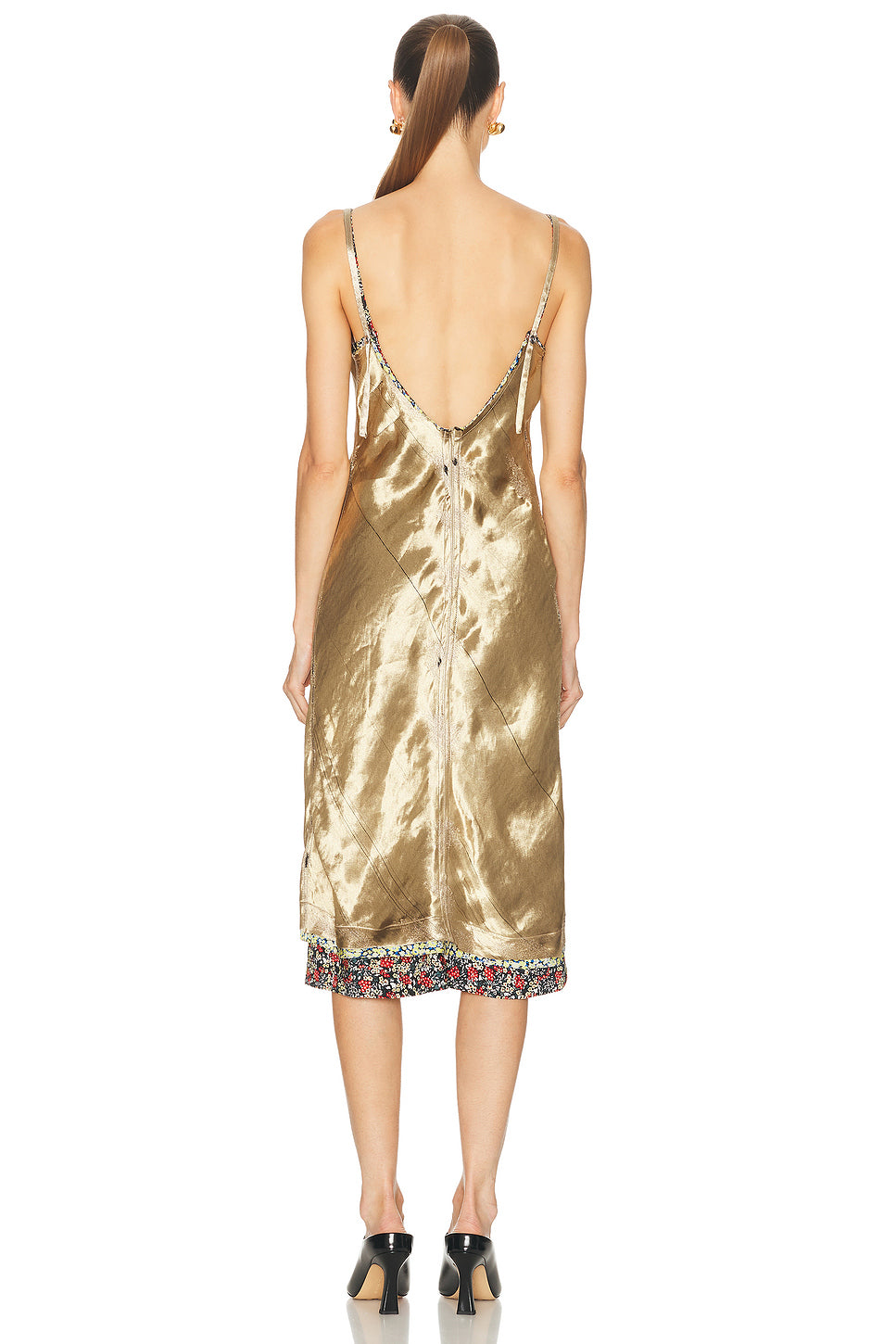 Liquid Metal Charmeuse Dress