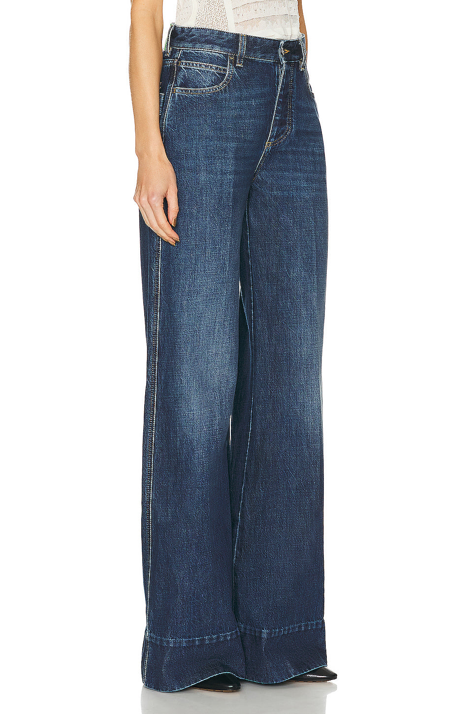 Indigo Wide Leg Jeans