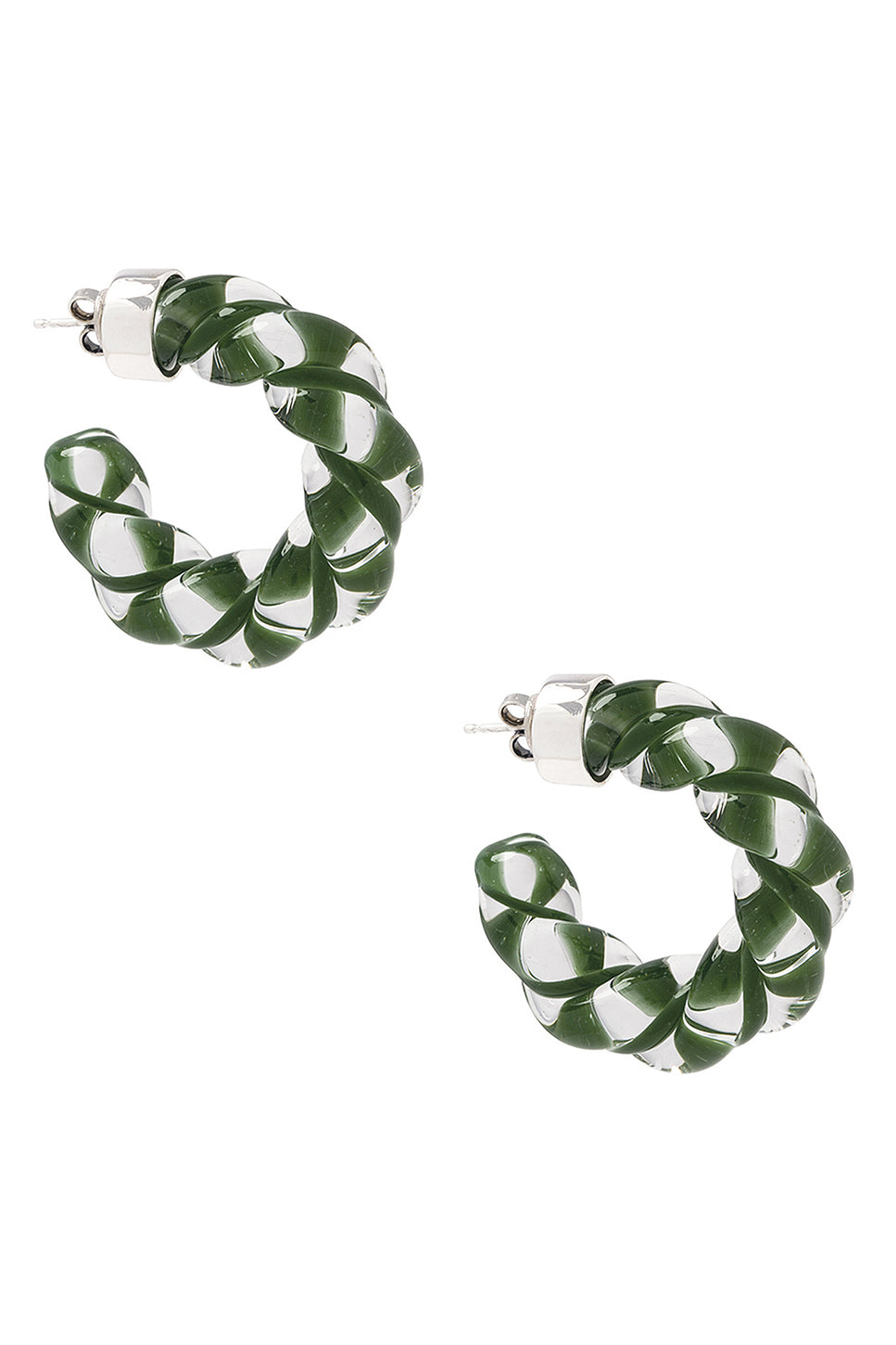 Sterling Silver & Glass Earrings