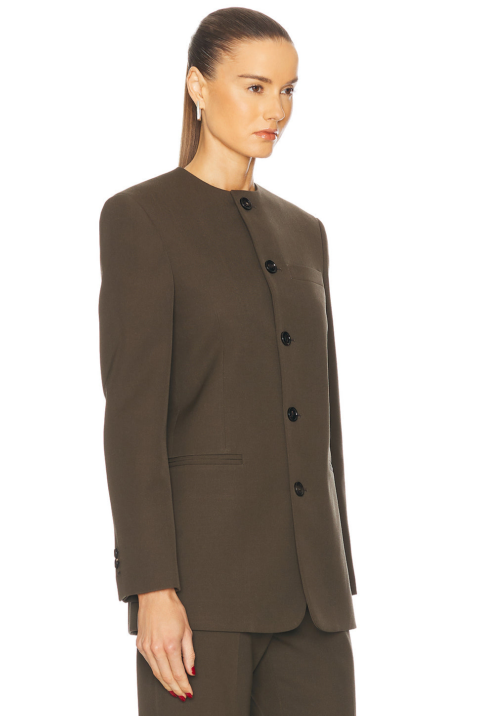 Collarless Blazer