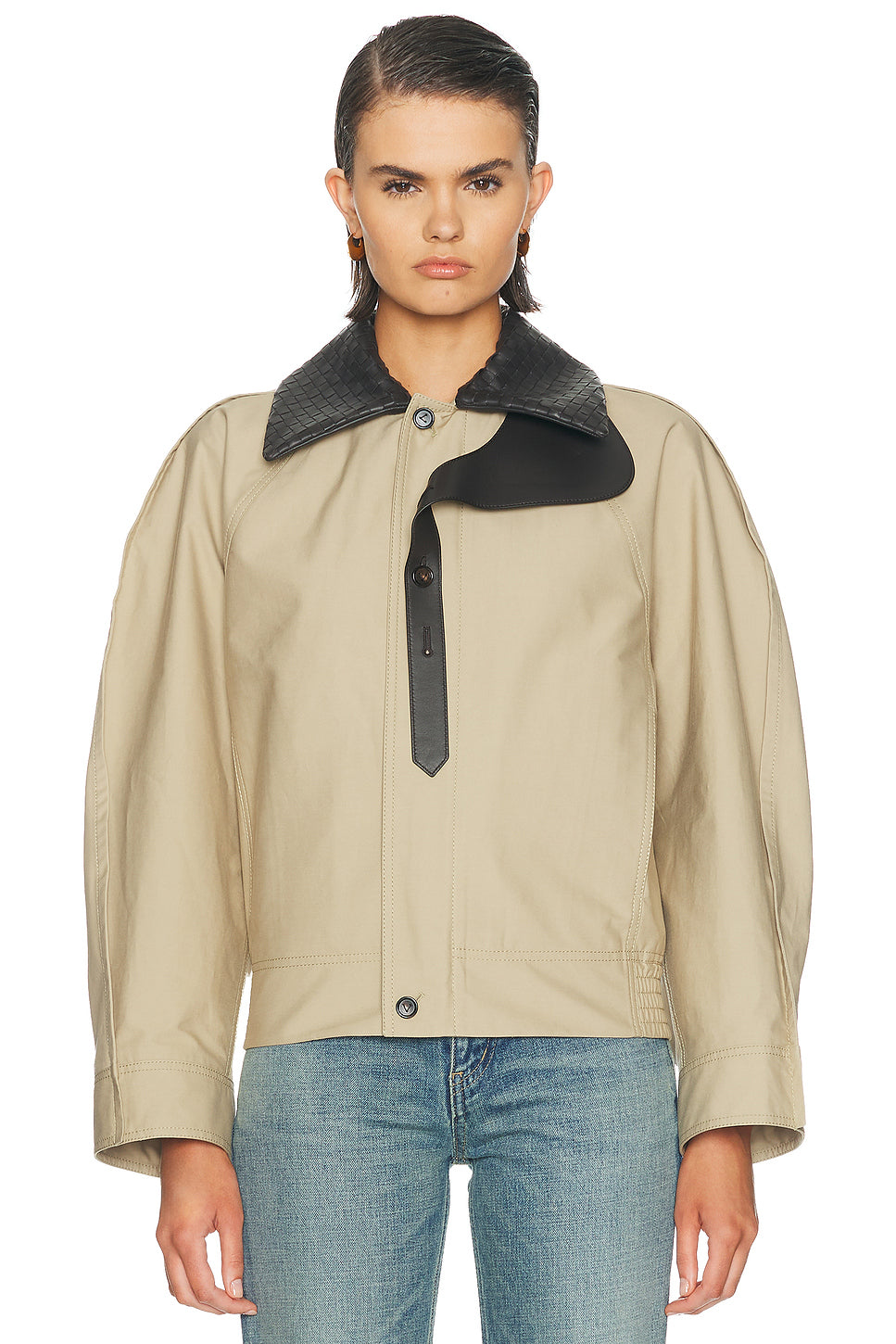 Leather Trim Jacket