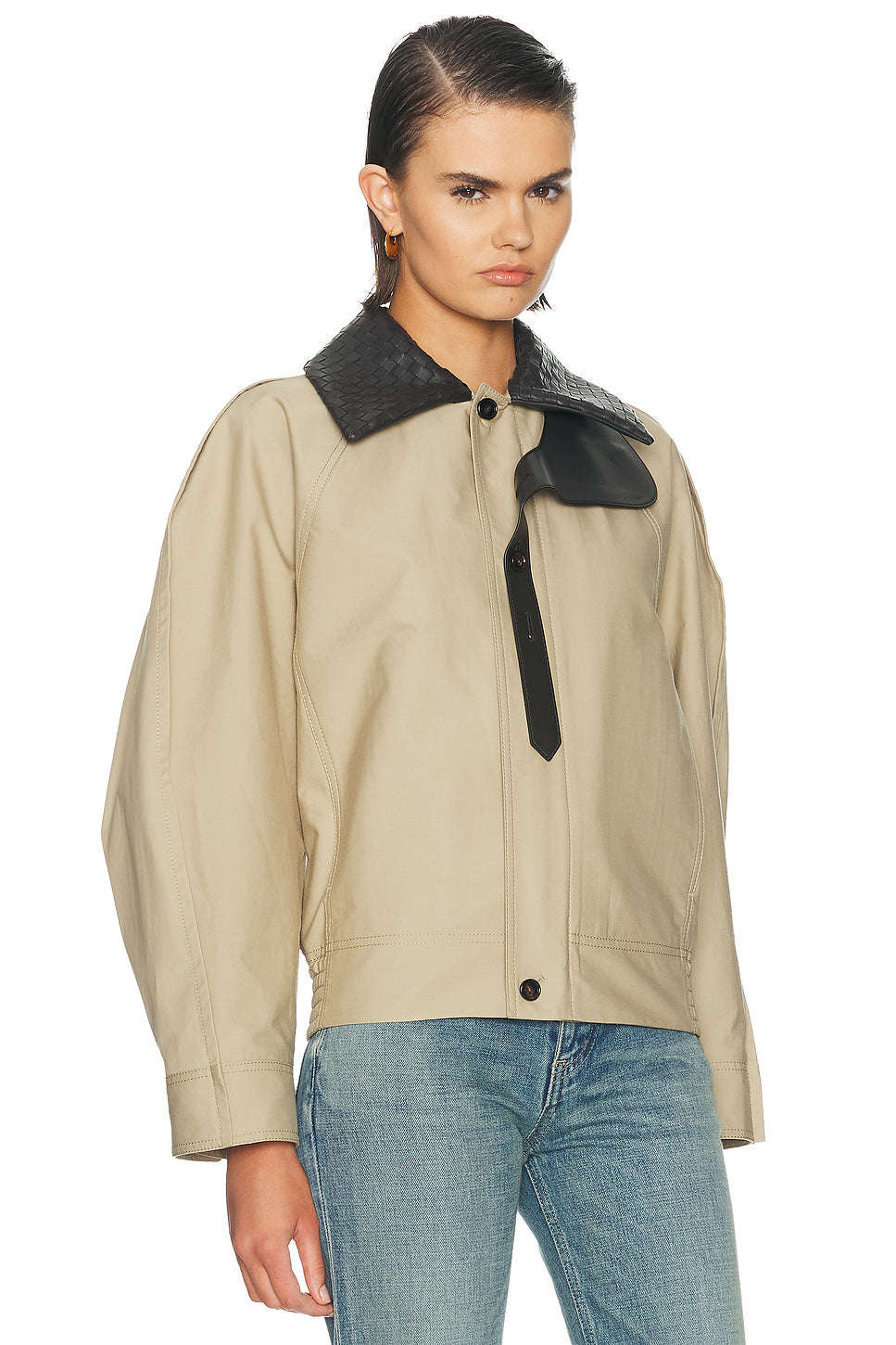 Leather Trim Jacket