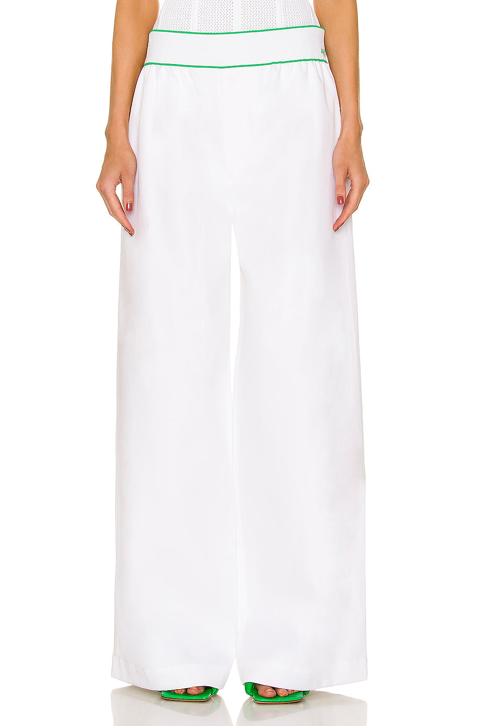 Elastic Cotton Twill Trouser