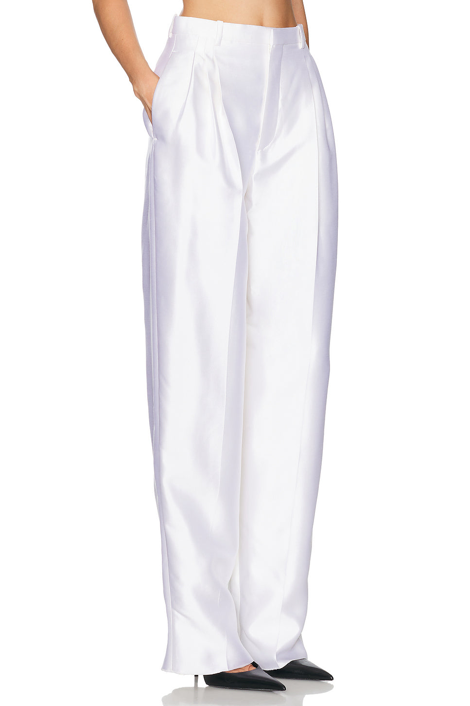 Satin Wide Leg Trouser