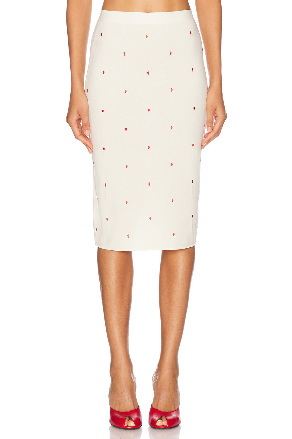 High Waisted Midi Skirt
