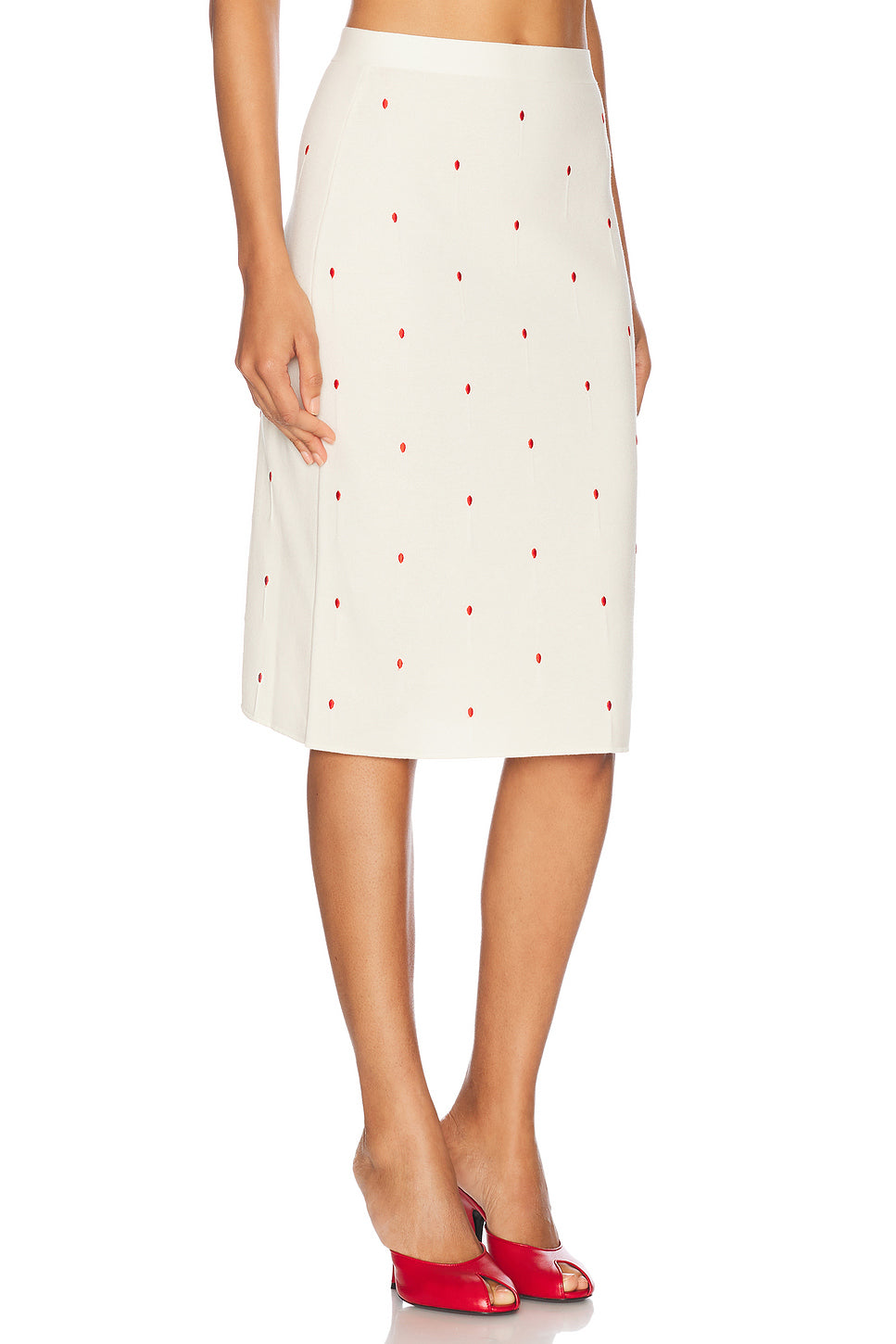 High Waisted Midi Skirt