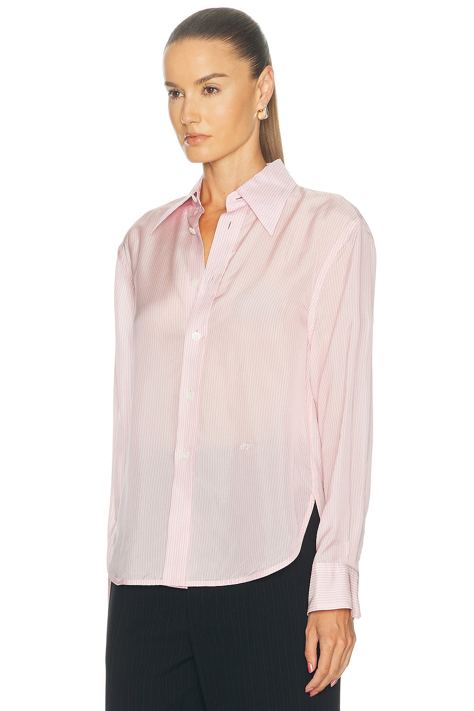 Cupro Pinstripe Shirt