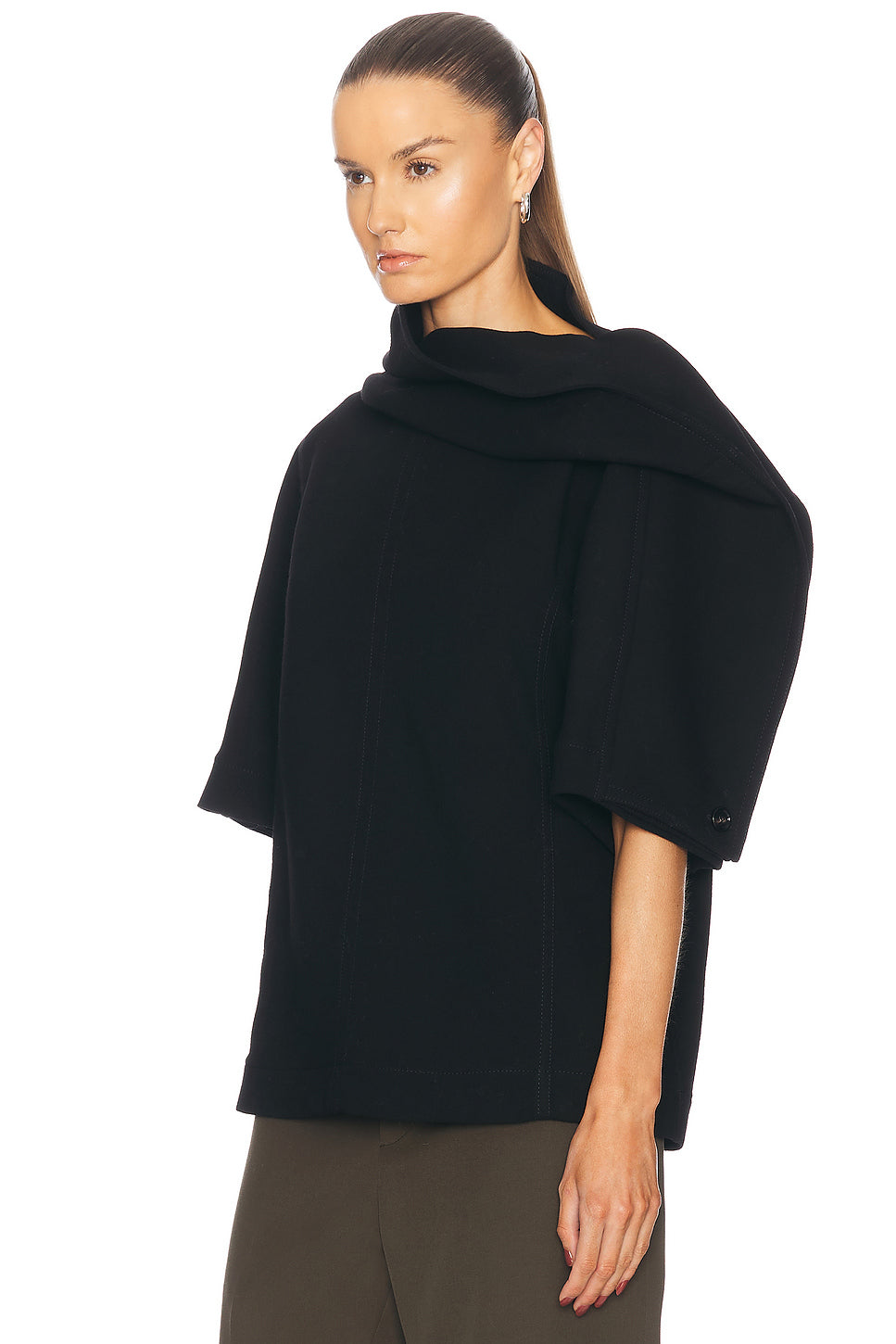 Draped Neck Top