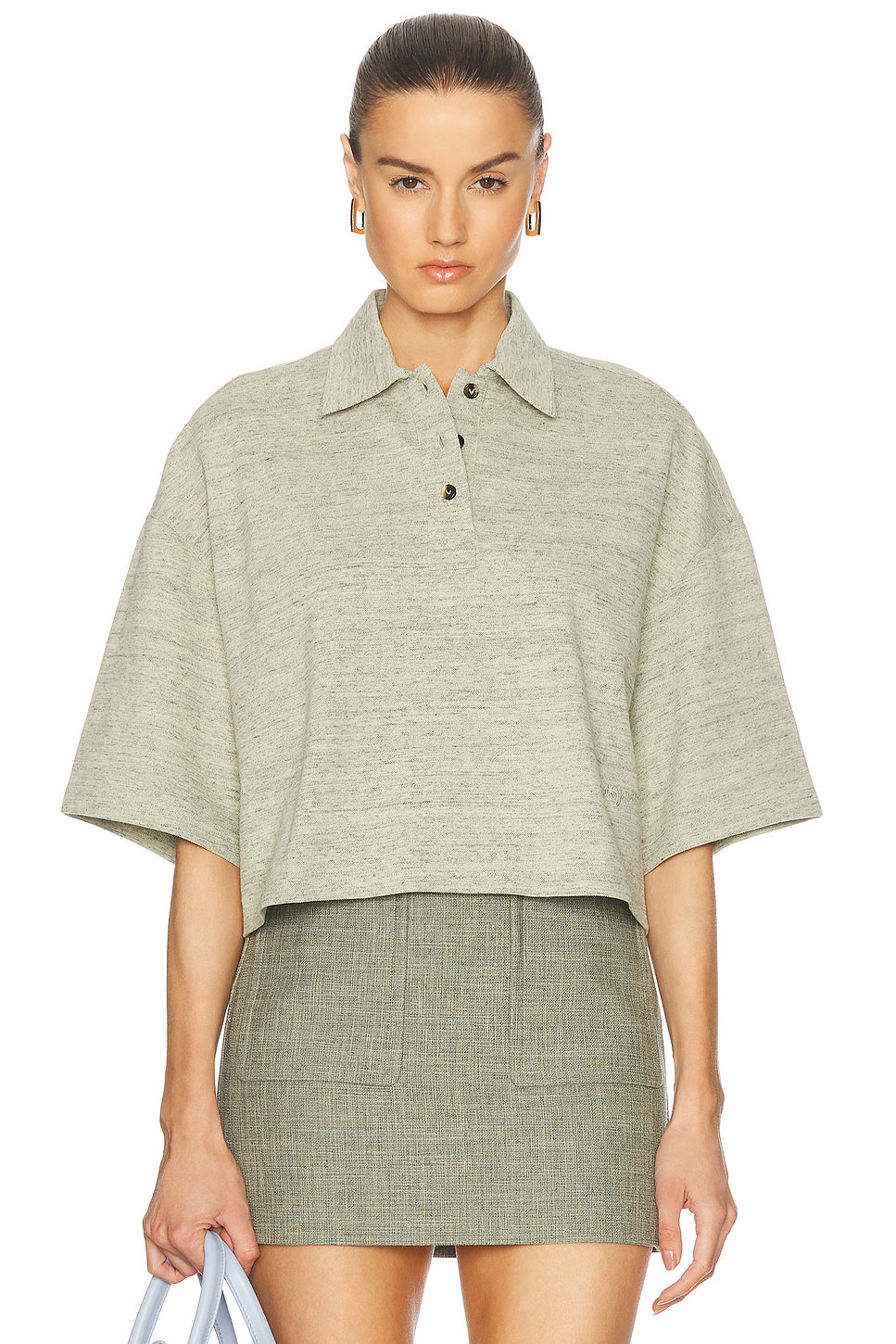 Cropped Polo Shirt