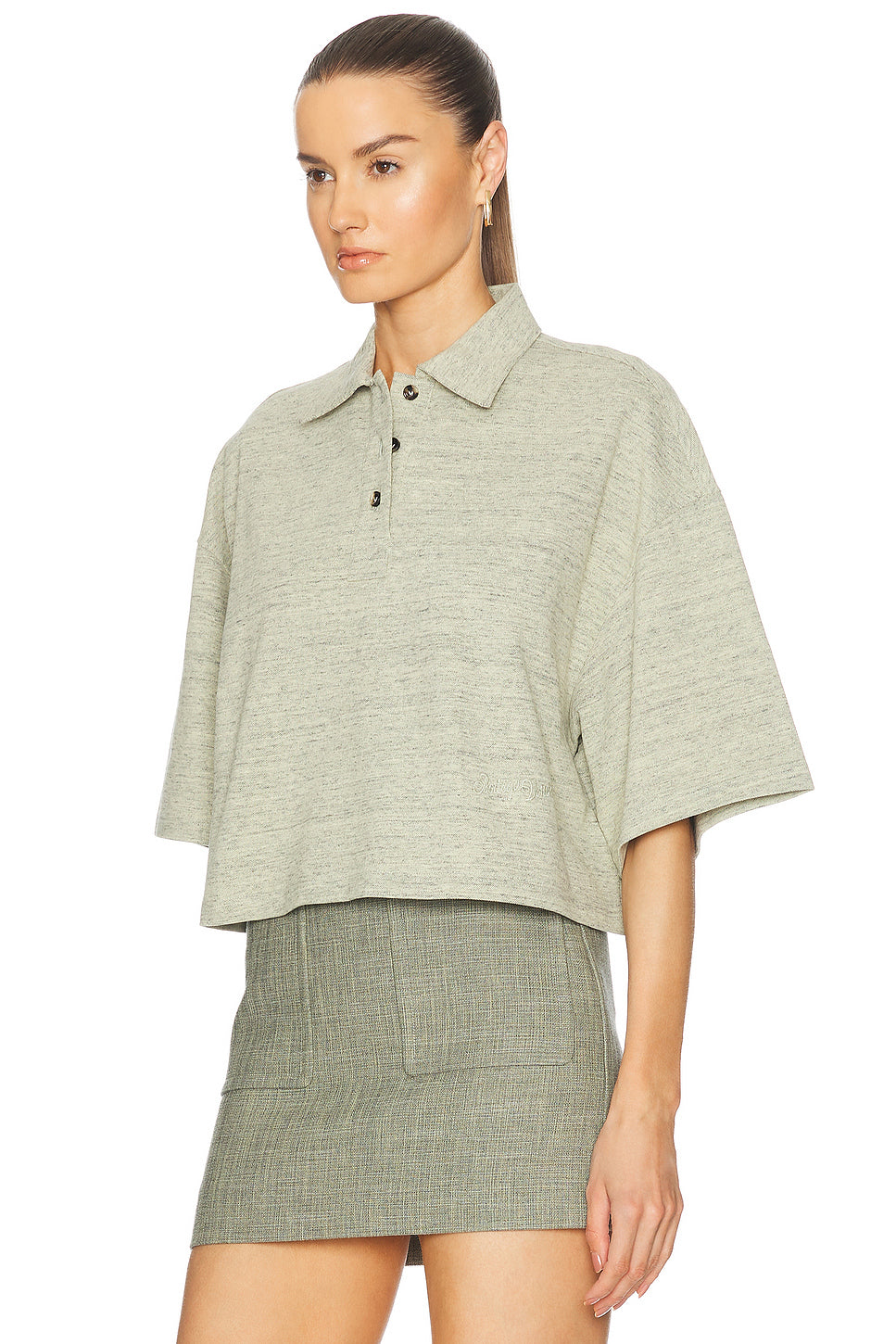 Cropped Polo Shirt