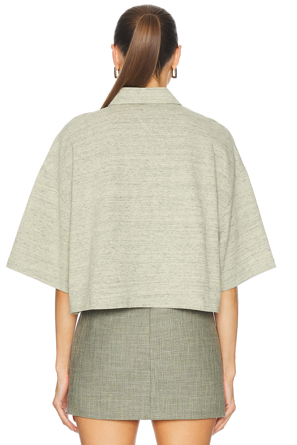 Cropped Polo Shirt
