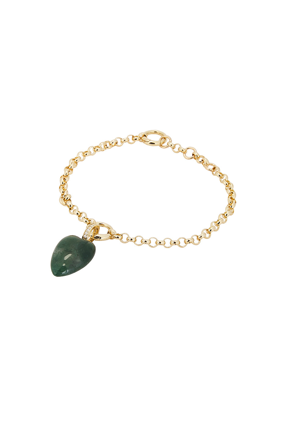 Hearstone Diamond Pendant Heavy Collector Bracelet