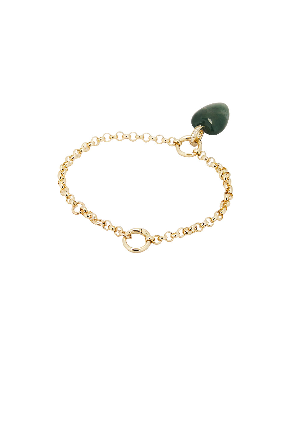 Hearstone Diamond Pendant Heavy Collector Bracelet