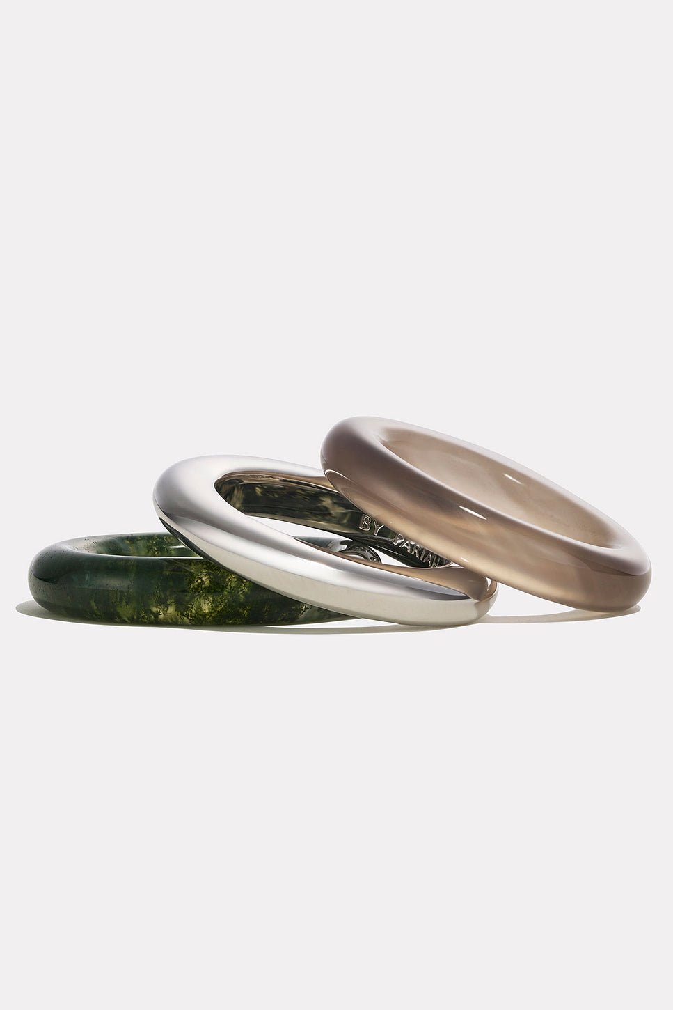 Stone Trilogy Stack Ring