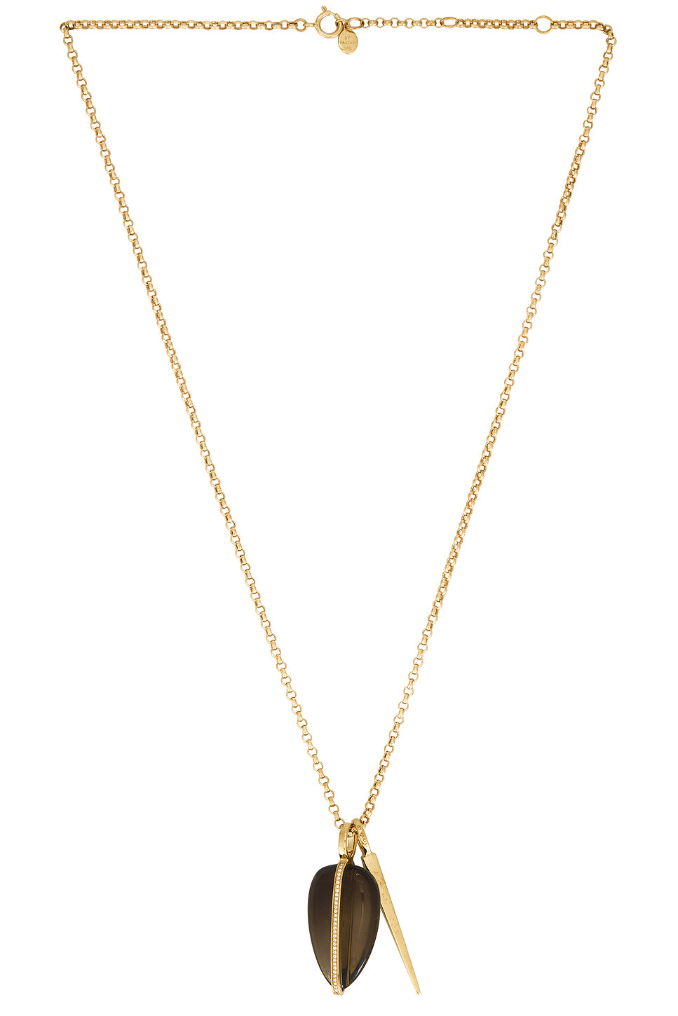 Belcher Chain Sticks And Stones Pebble Pendant Necklace