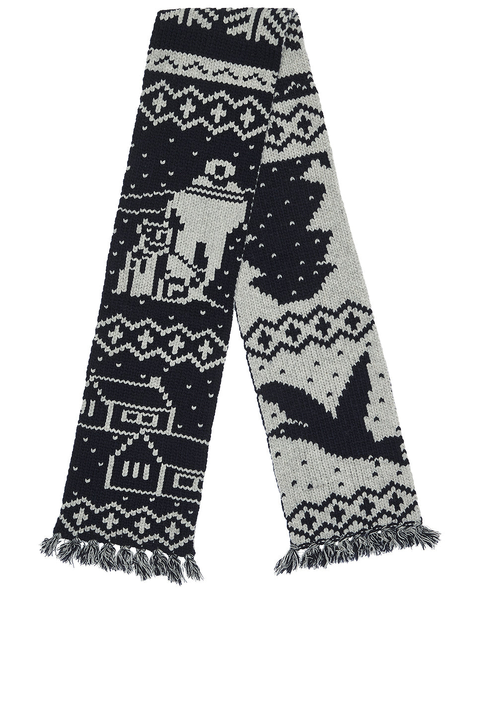 Muffler Jacquard Nordic Pattern Scarf