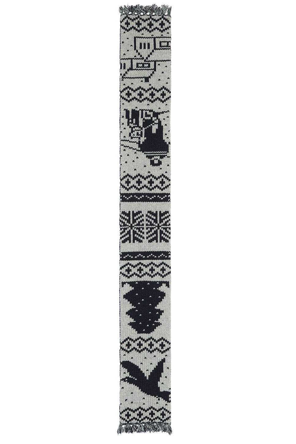 Muffler Jacquard Nordic Pattern Scarf