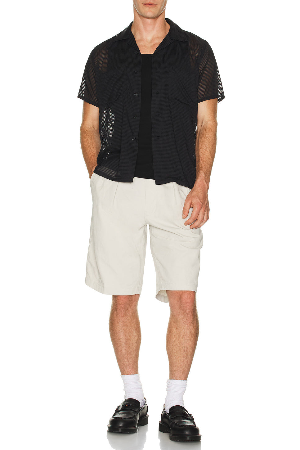 2 Pleats Shorts Twill Bio Washed
