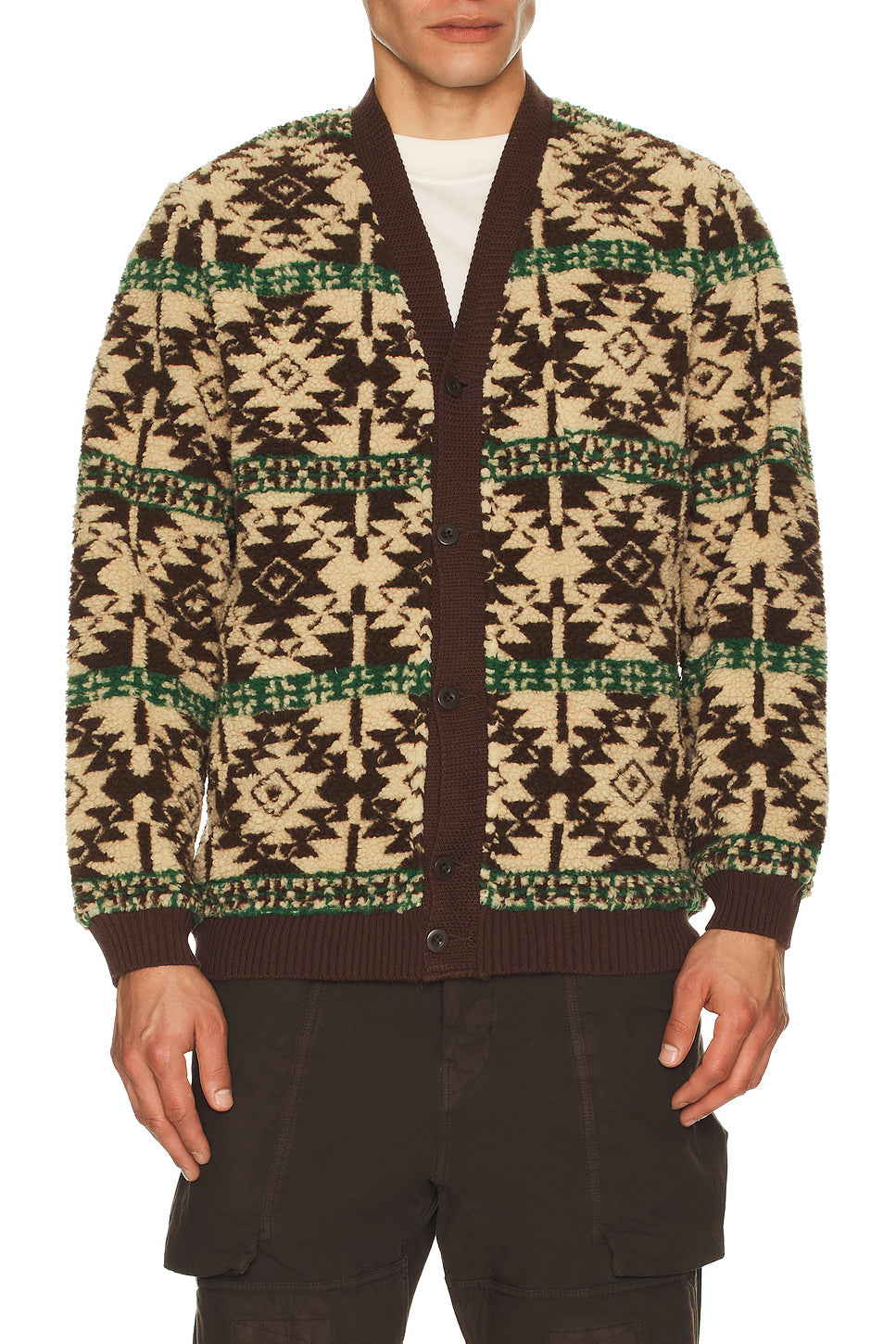 Cardigan Boa Jacquard