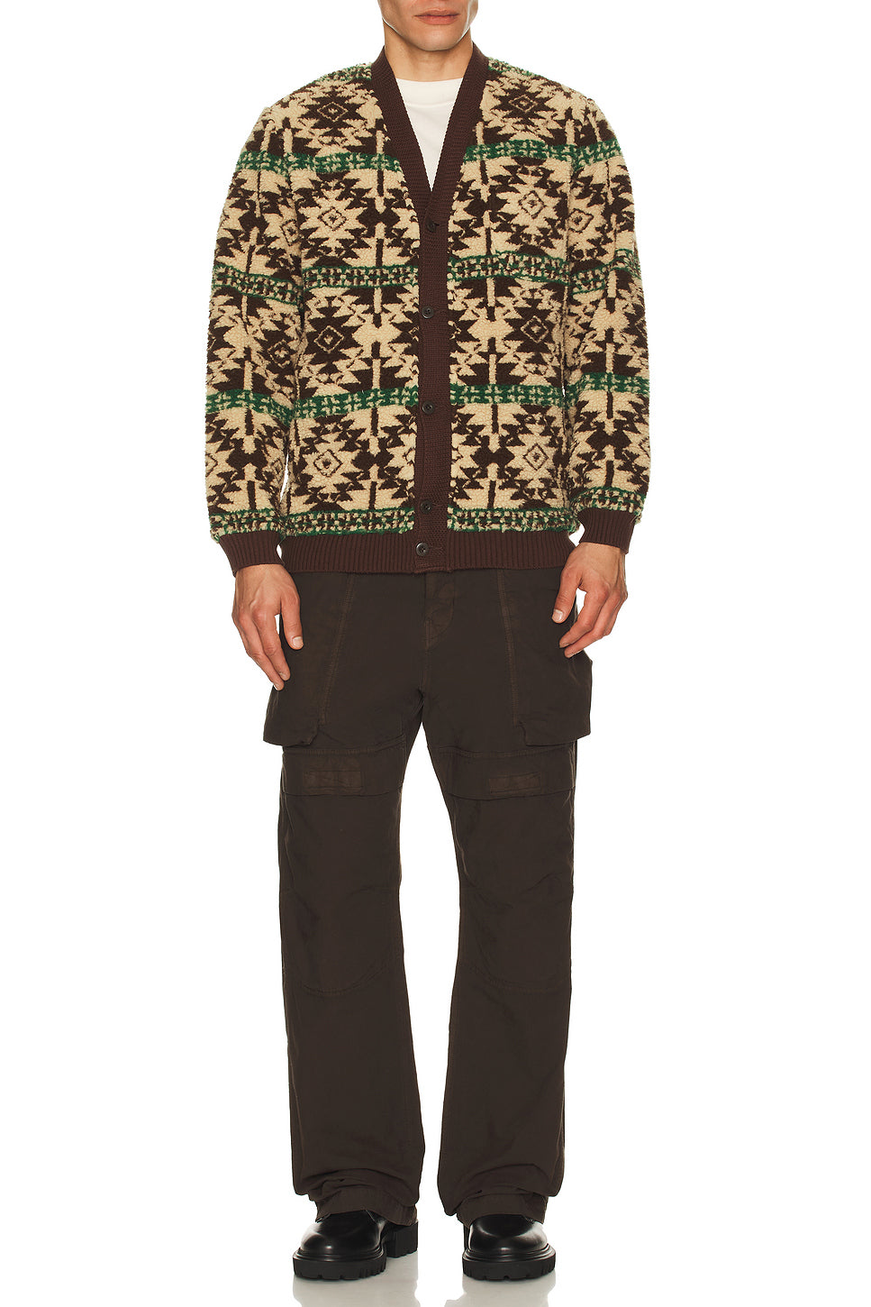Cardigan Boa Jacquard