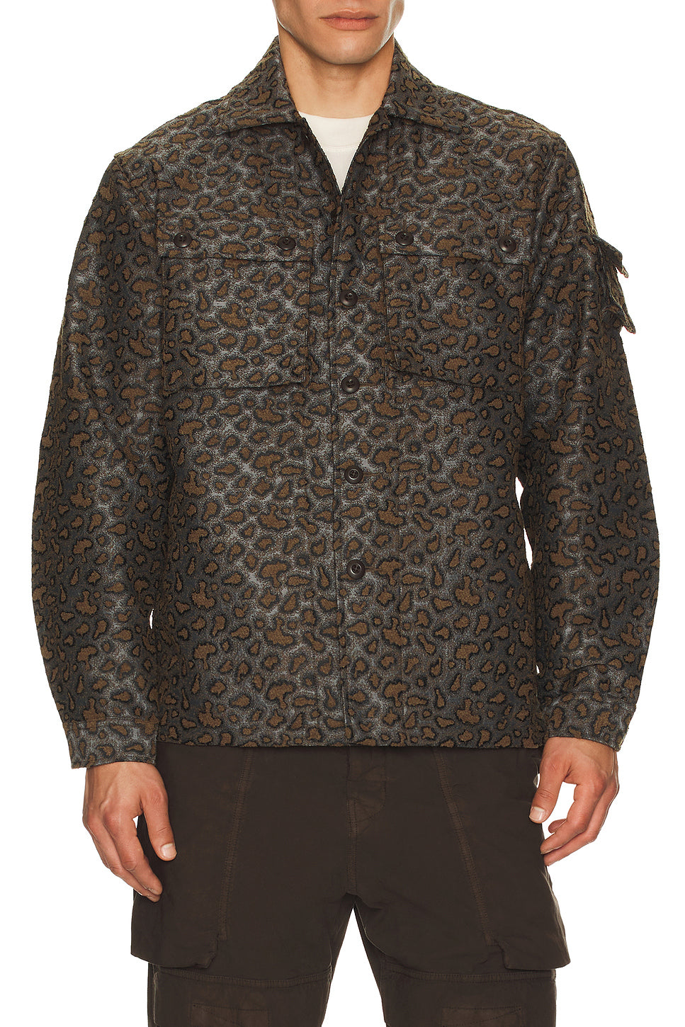 Mil Camo Jacquard Shirt Jacket