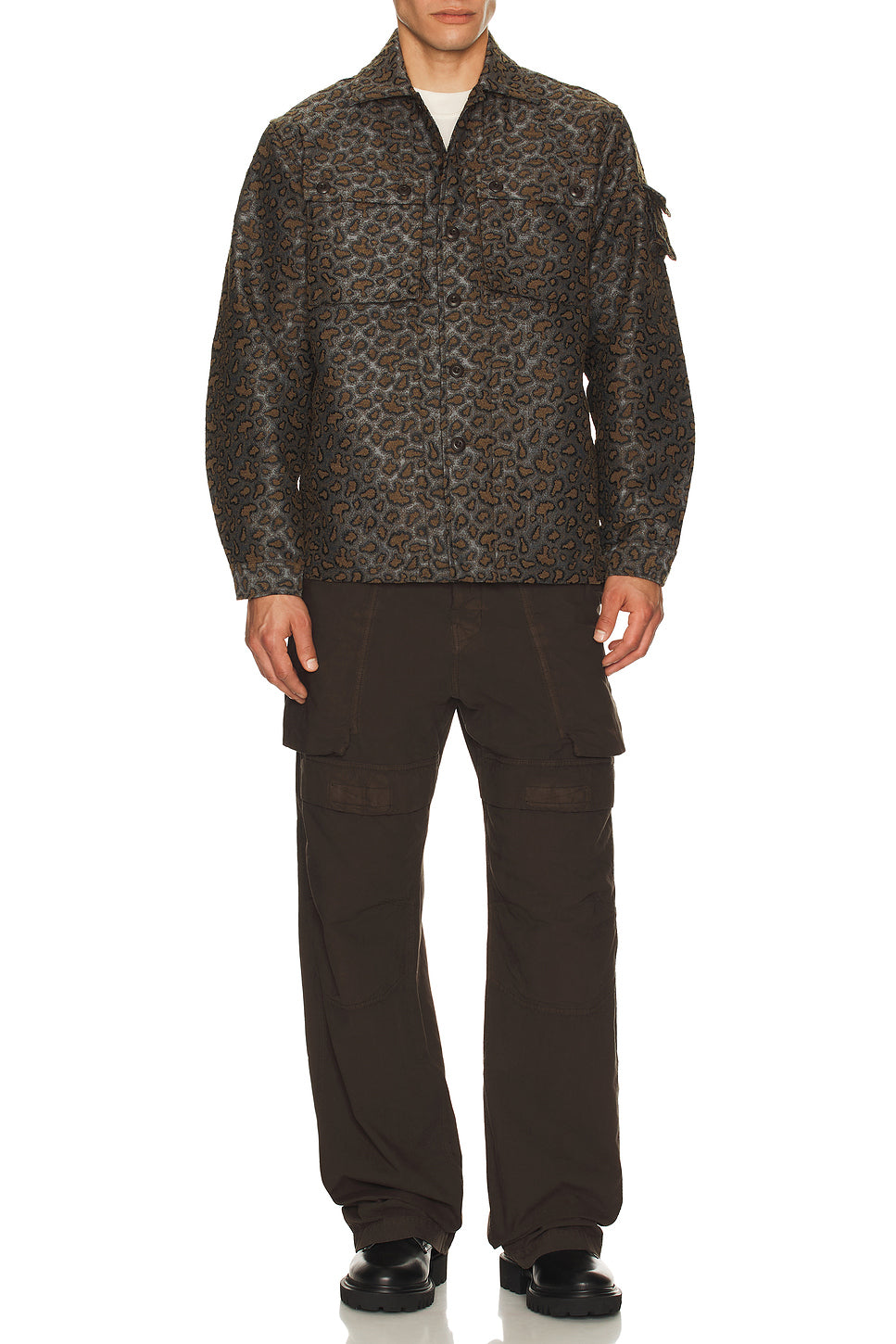 Mil Camo Jacquard Shirt Jacket
