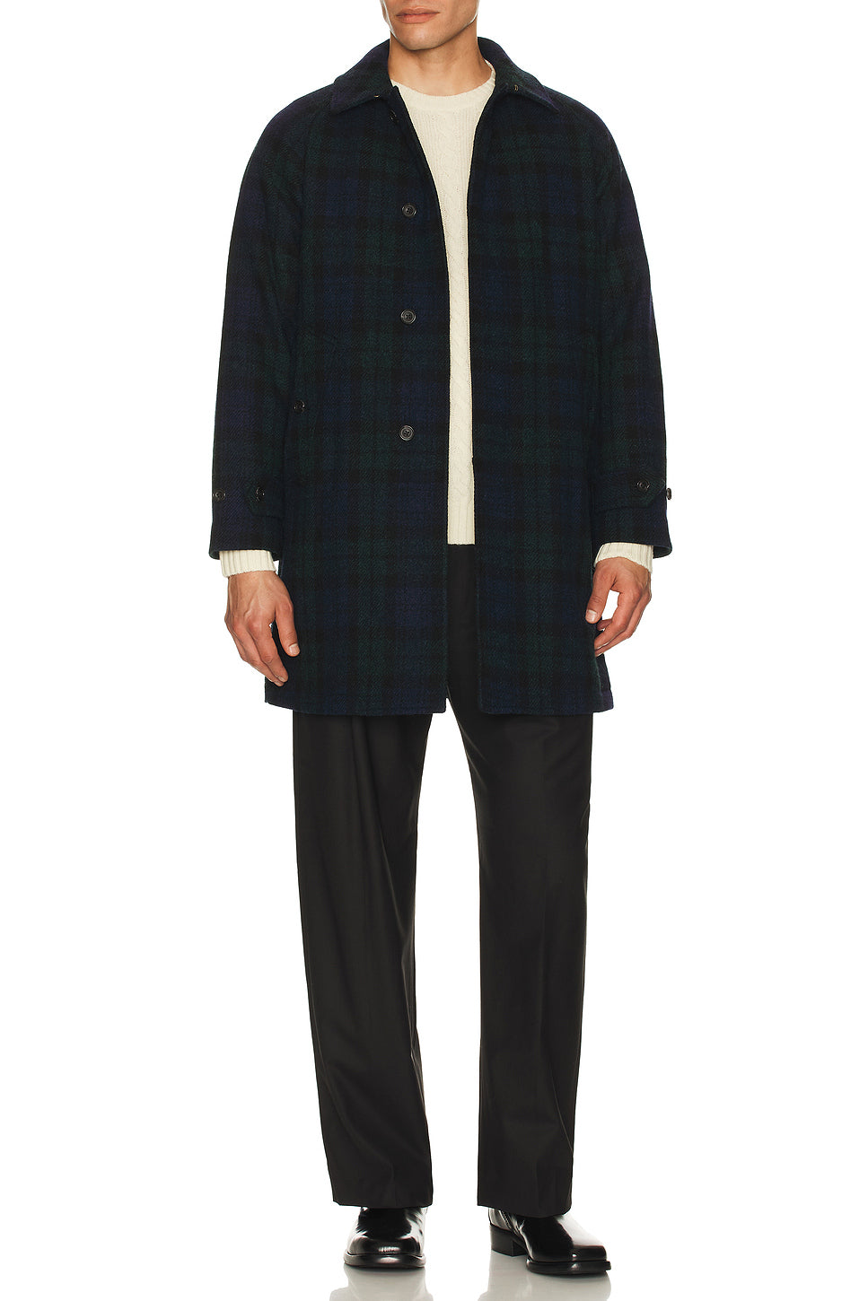 Bal Collar Coat Harris Tweed