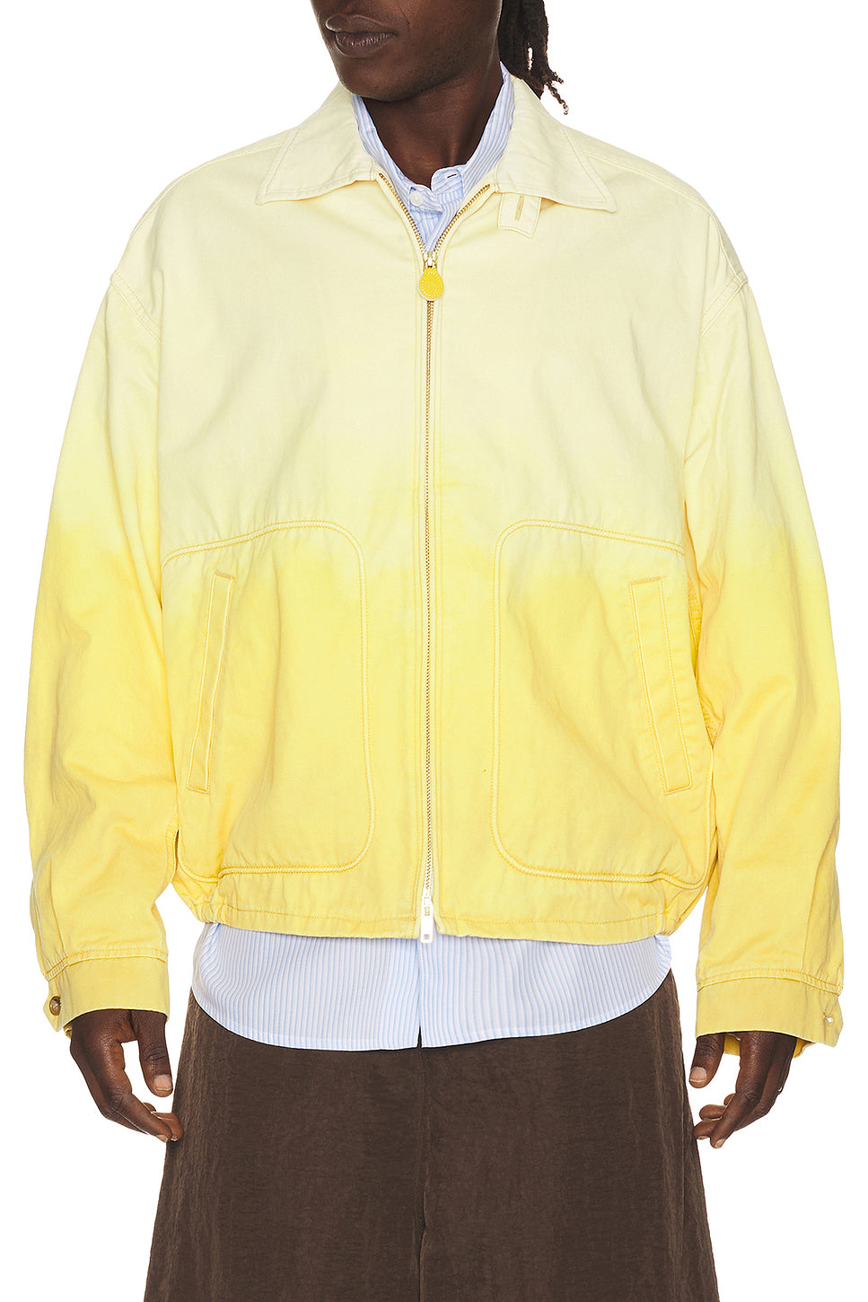 Short Blouson Gradation Print