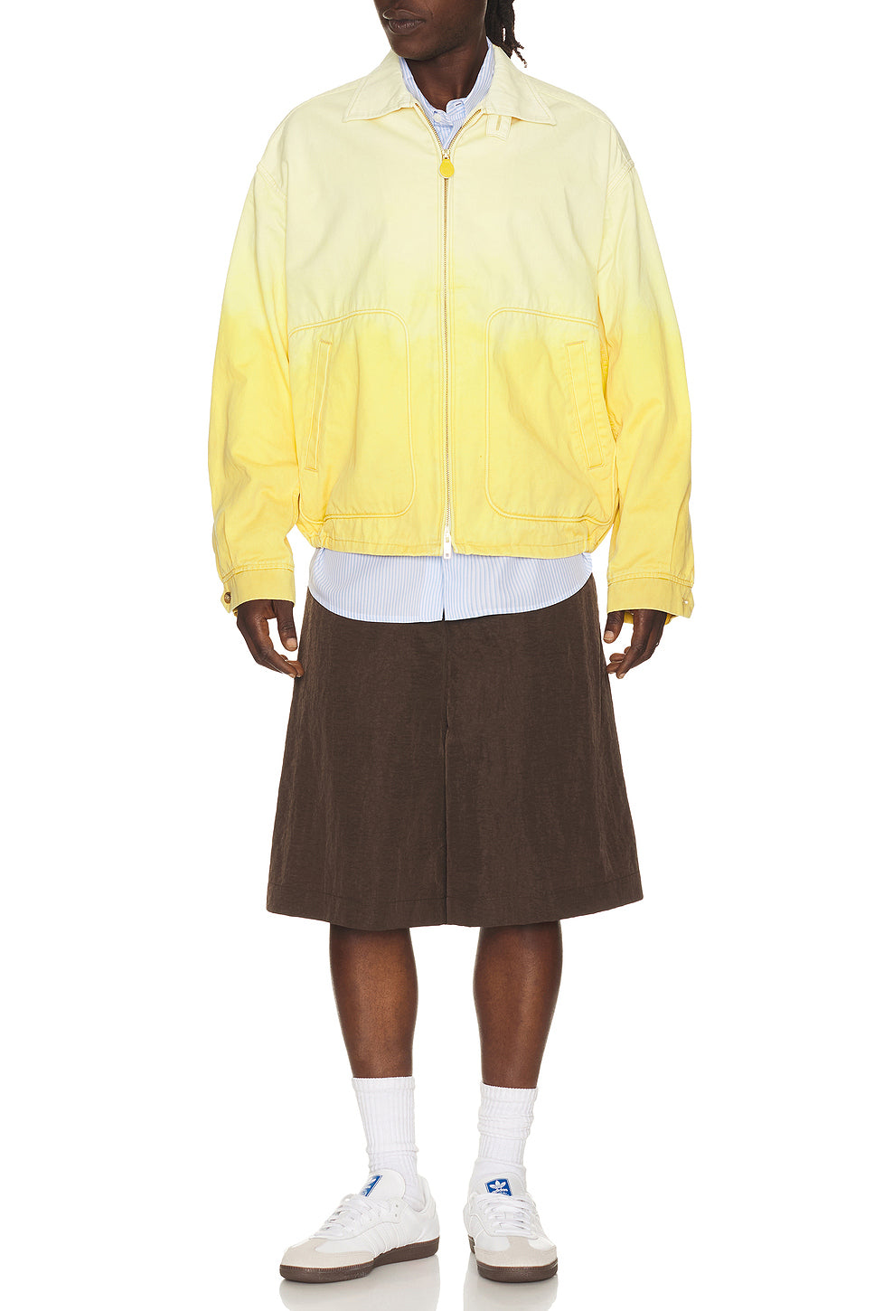 Short Blouson Gradation Print