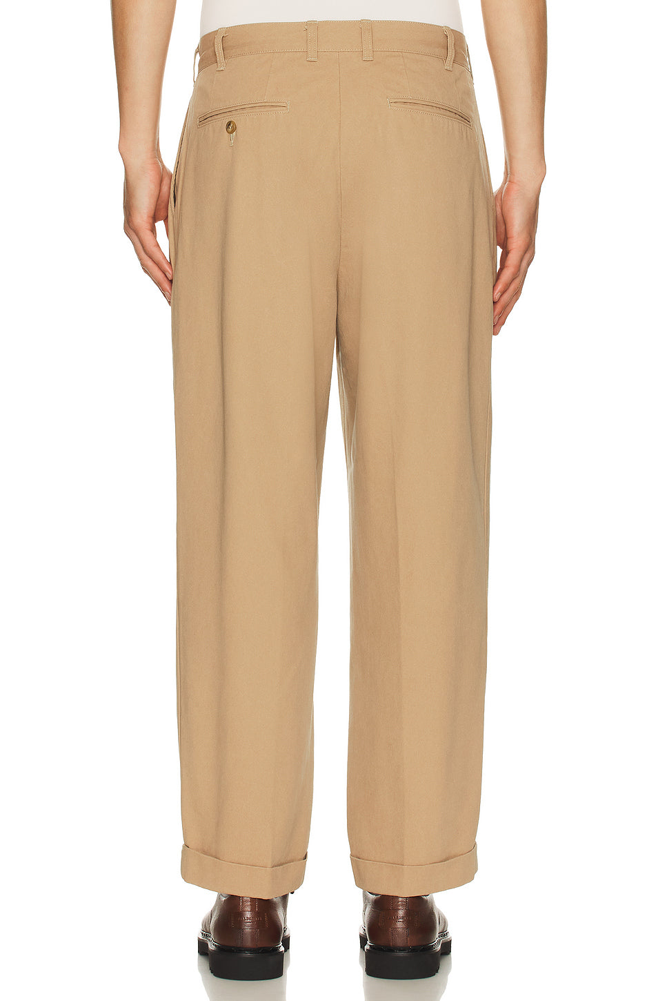 2 Pleats Trousers Twill