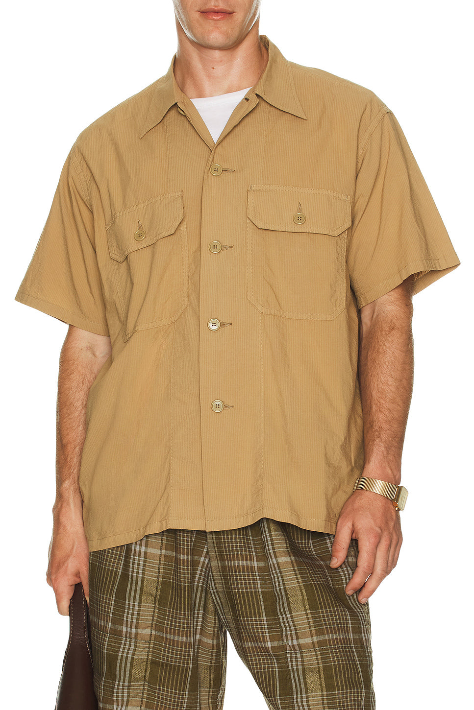 Mil Sht Shirt Textured Ripstop