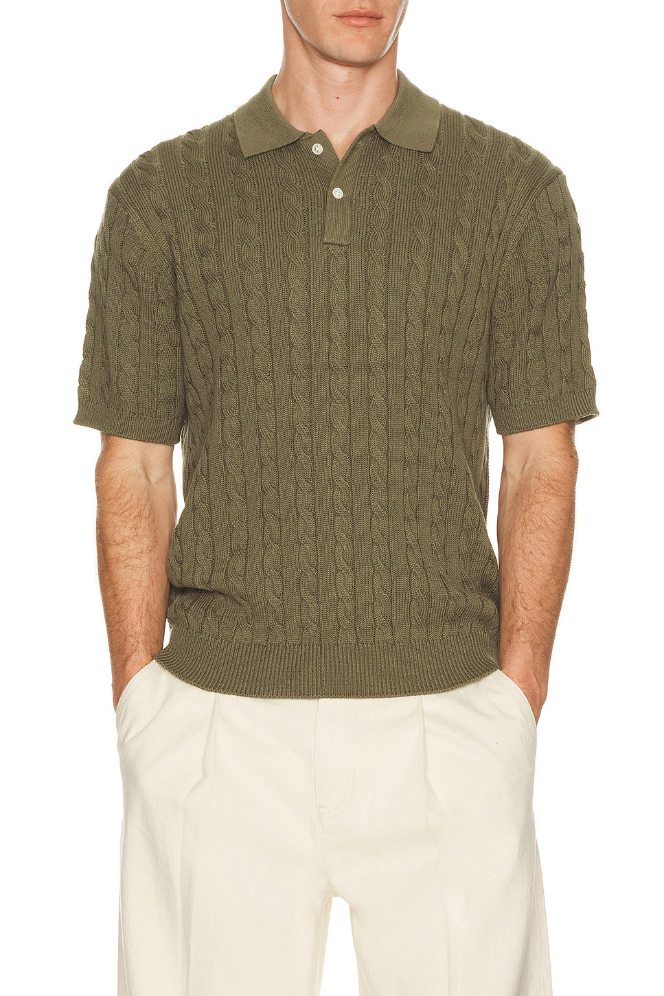 Knit Polo Cable
