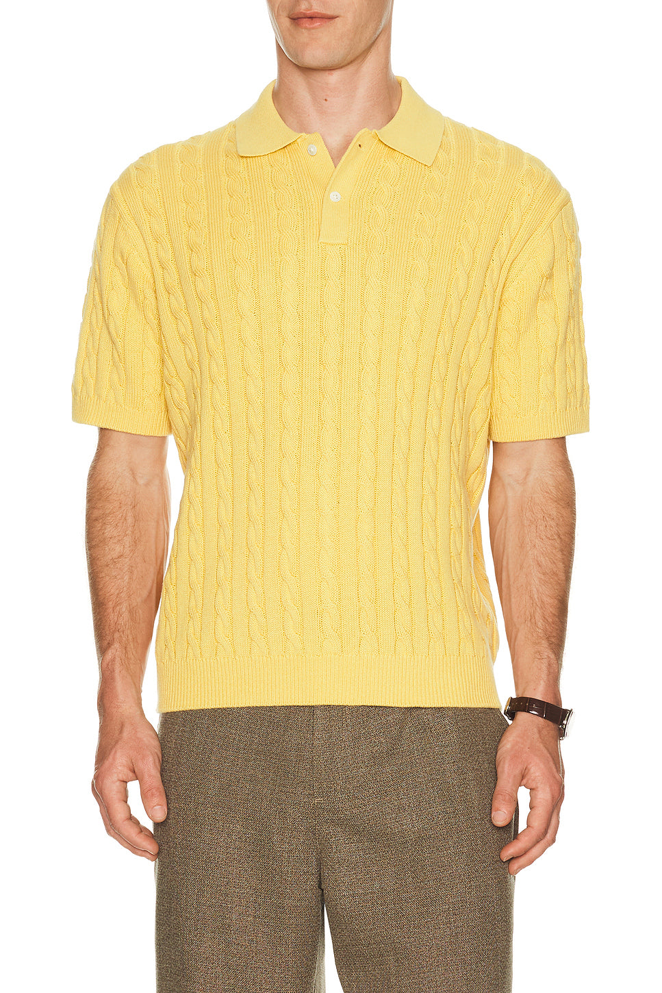 Knit Polo Cable
