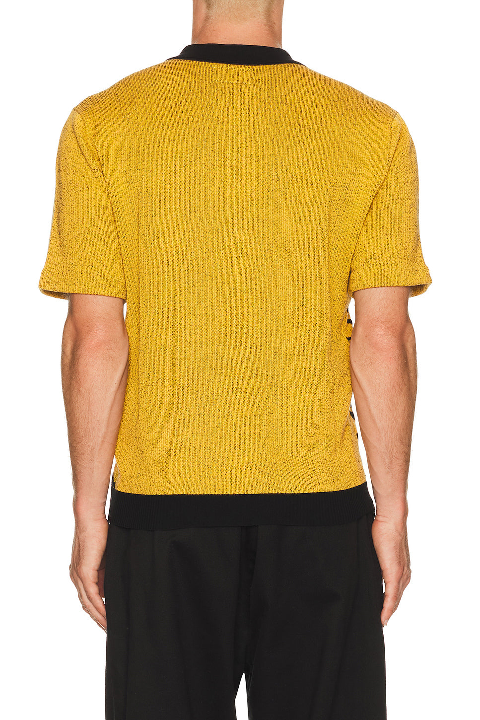 Half Zip Knit Polo Animal Jacquard