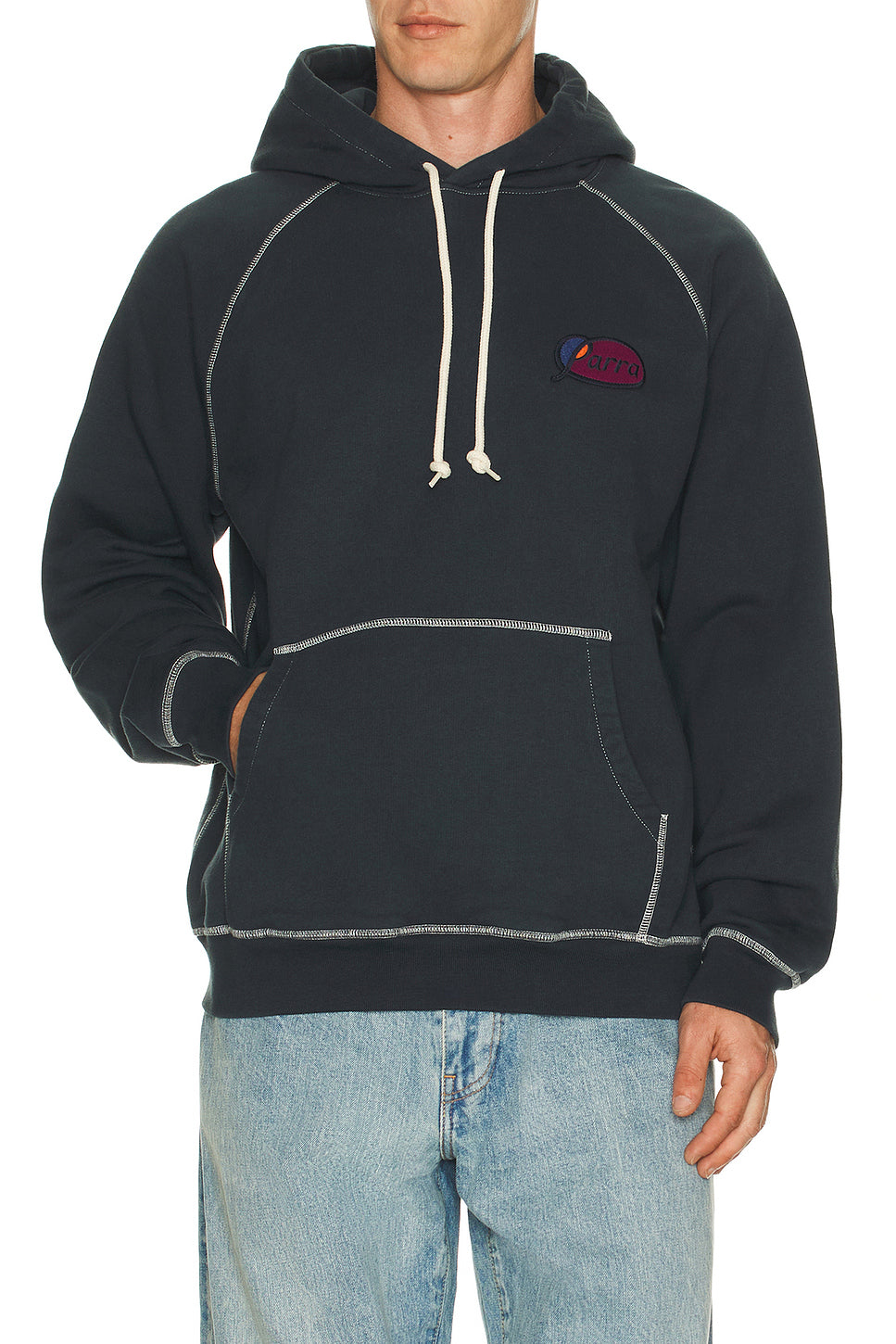 Circled Script Logo Hooded Sweatshirt