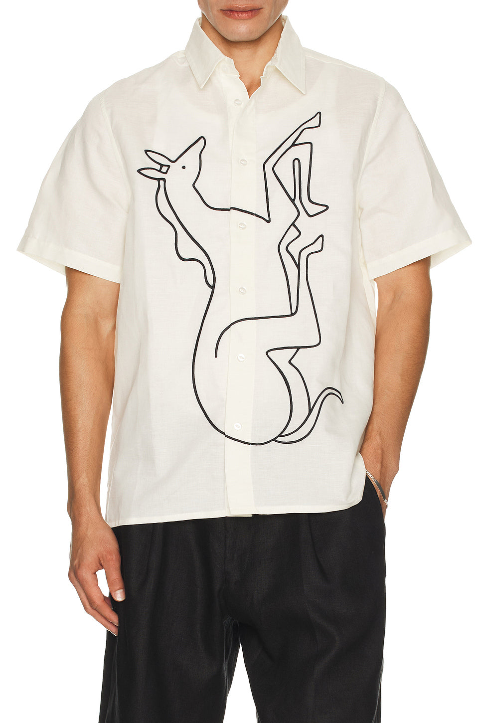 Vertical Horse Short Sleeve Shirt