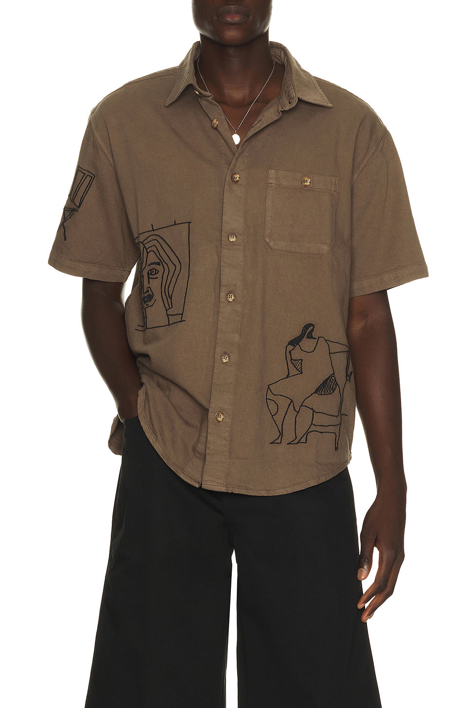 Crooked Face Short Sleeve Shirt