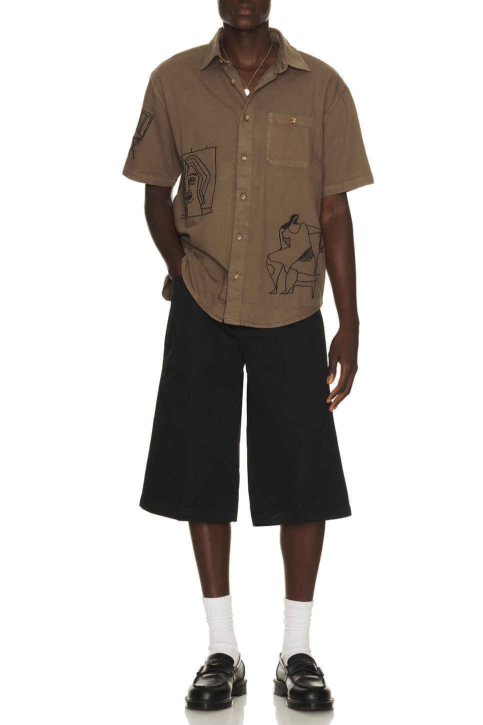 Crooked Face Short Sleeve Shirt