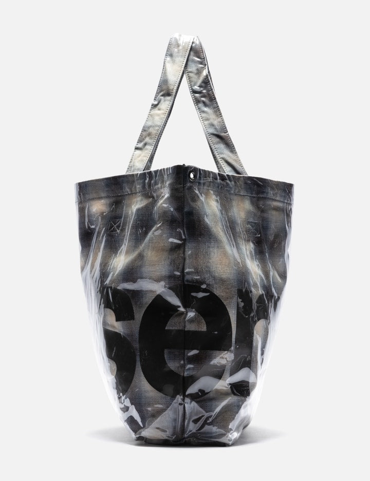 PVC Plaid Cross-Body Tote