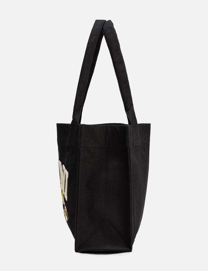 Black Large Banana Print Tote