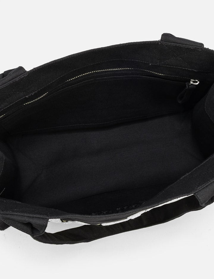 Black Large Banana Print Tote